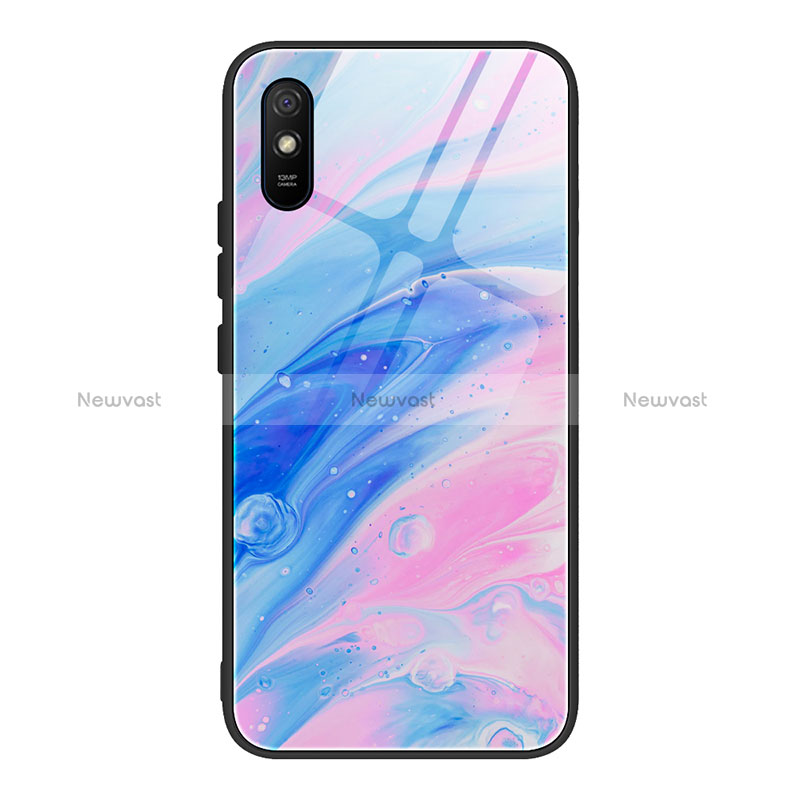 Silicone Frame Fashionable Pattern Mirror Case Cover JM1 for Xiaomi Redmi 9AT Colorful