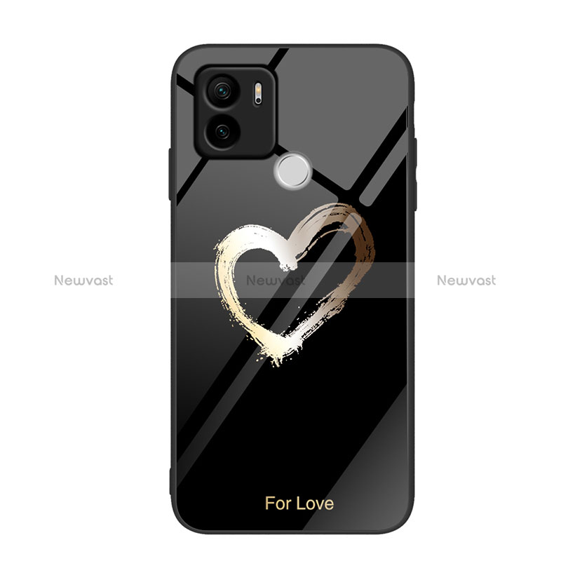 Silicone Frame Fashionable Pattern Mirror Case Cover JM1 for Xiaomi Redmi A1 Plus