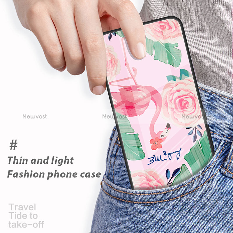Silicone Frame Fashionable Pattern Mirror Case Cover JM1 for Xiaomi Redmi A1 Plus