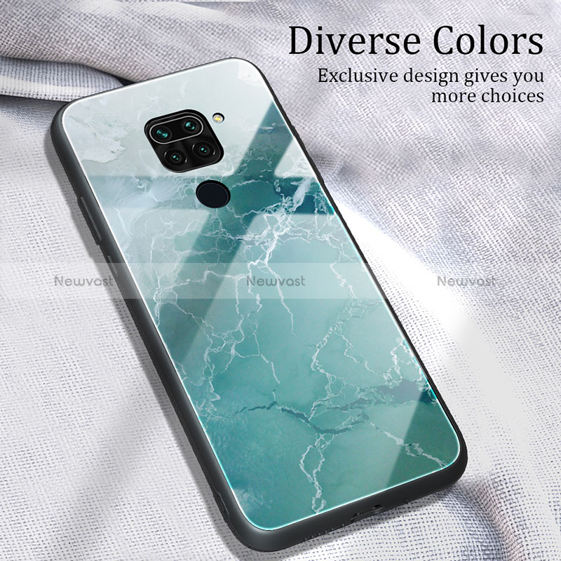 Silicone Frame Fashionable Pattern Mirror Case Cover JM1 for Xiaomi Redmi Note 9