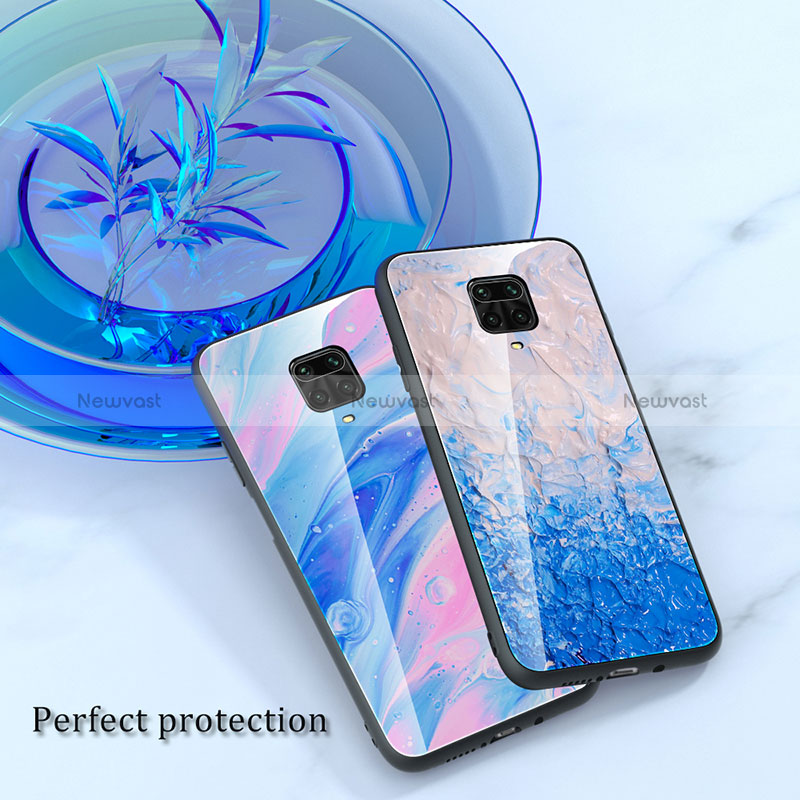 Silicone Frame Fashionable Pattern Mirror Case Cover JM1 for Xiaomi Redmi Note 9 Pro