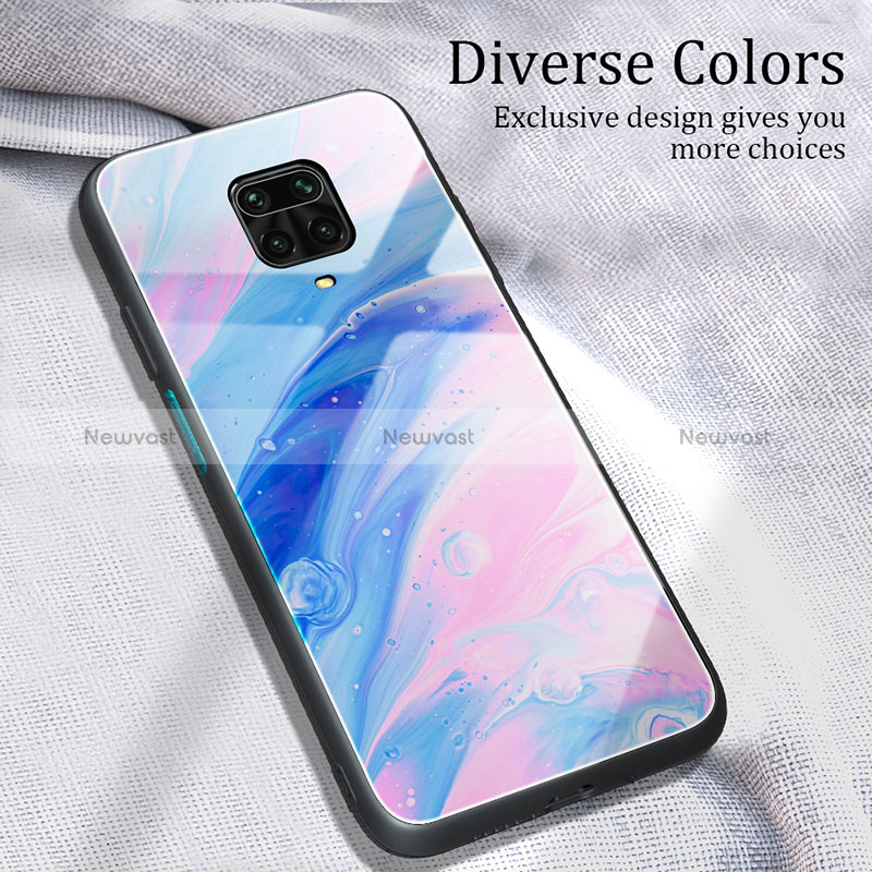 Silicone Frame Fashionable Pattern Mirror Case Cover JM1 for Xiaomi Redmi Note 9 Pro