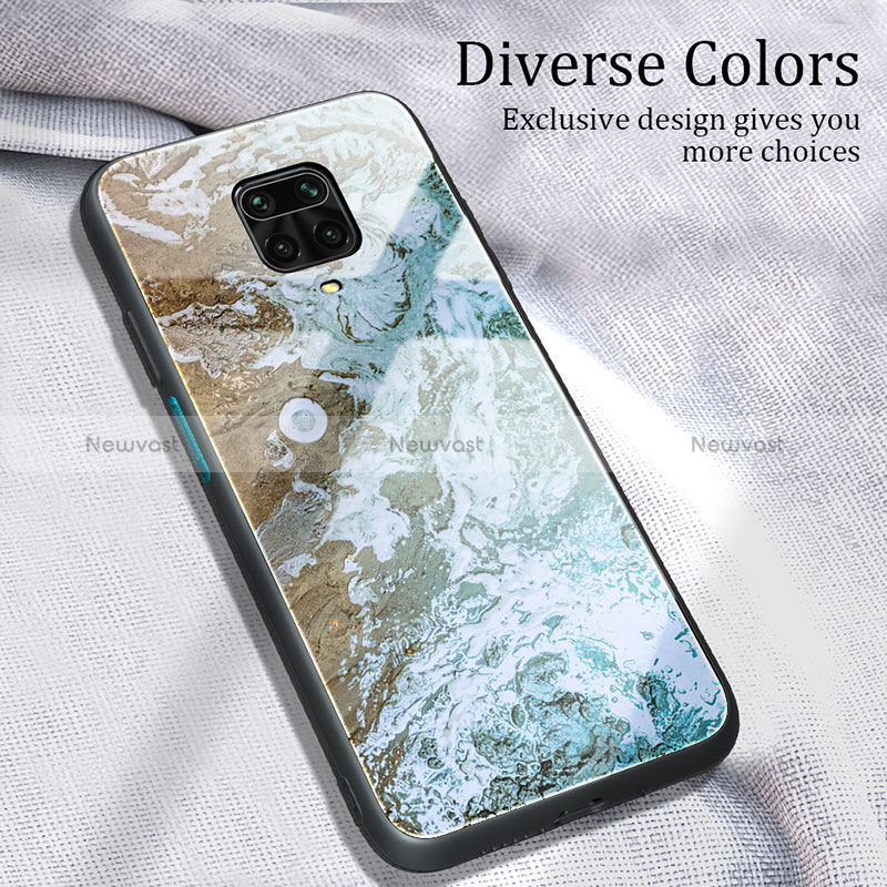 Silicone Frame Fashionable Pattern Mirror Case Cover JM1 for Xiaomi Redmi Note 9 Pro