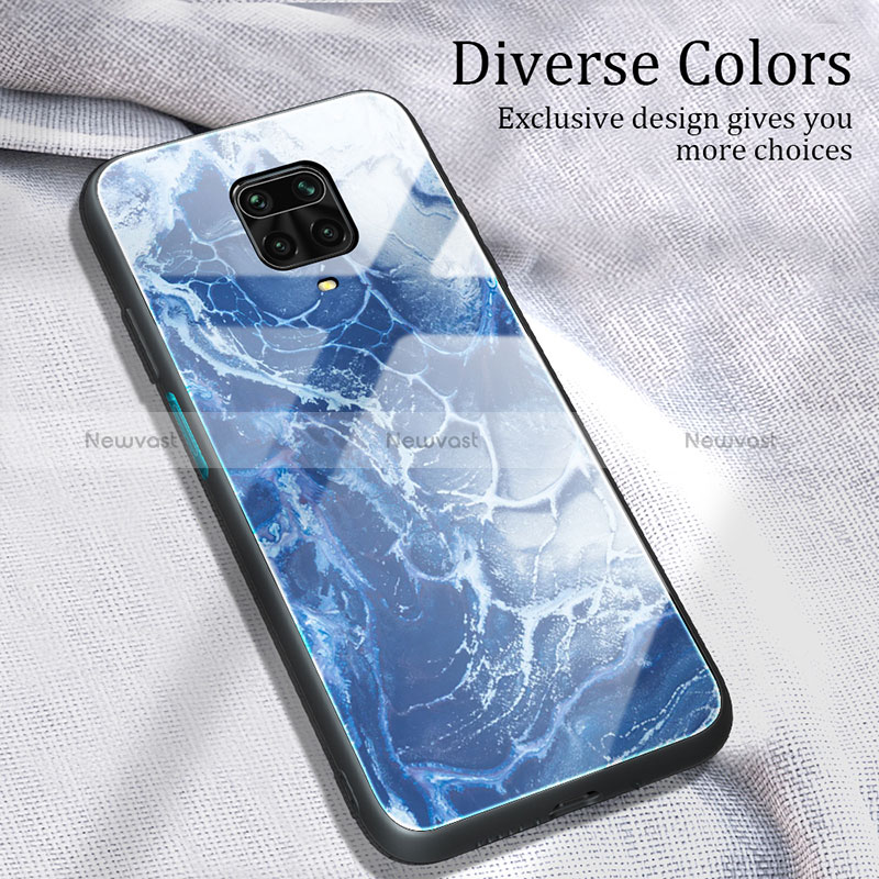 Silicone Frame Fashionable Pattern Mirror Case Cover JM1 for Xiaomi Redmi Note 9S