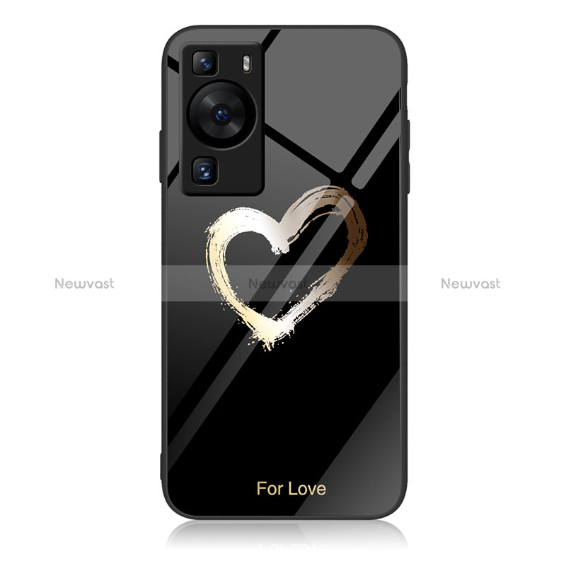Silicone Frame Fashionable Pattern Mirror Case Cover JM2 for Huawei P60