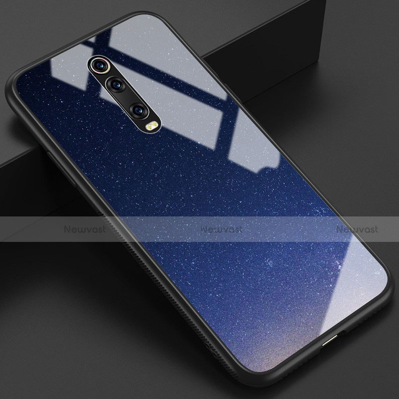 Silicone Frame Fashionable Pattern Mirror Case Cover K01 for Xiaomi Mi 9T