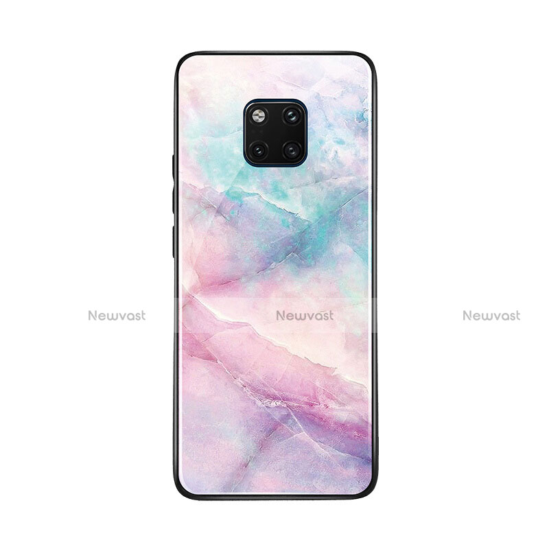Silicone Frame Fashionable Pattern Mirror Case Cover K03 for Huawei Mate 20 Pro Colorful