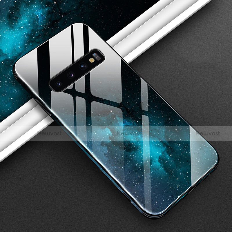 Silicone Frame Fashionable Pattern Mirror Case Cover K06 for Samsung Galaxy S10 5G