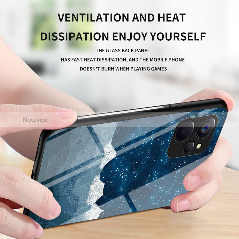Silicone Frame Fashionable Pattern Mirror Case Cover LS1 for Realme 9i 5G