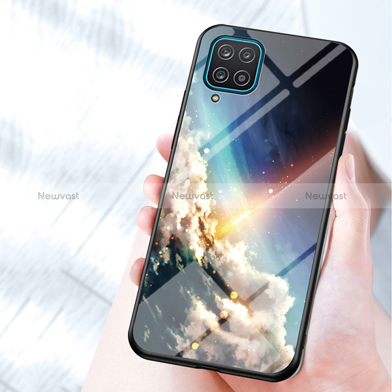 Silicone Frame Fashionable Pattern Mirror Case Cover LS1 for Samsung Galaxy A12 5G