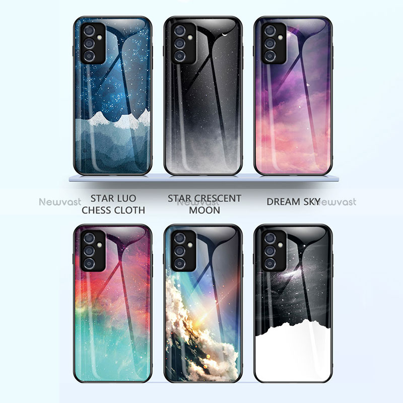 Silicone Frame Fashionable Pattern Mirror Case Cover LS1 for Samsung Galaxy A15 5G