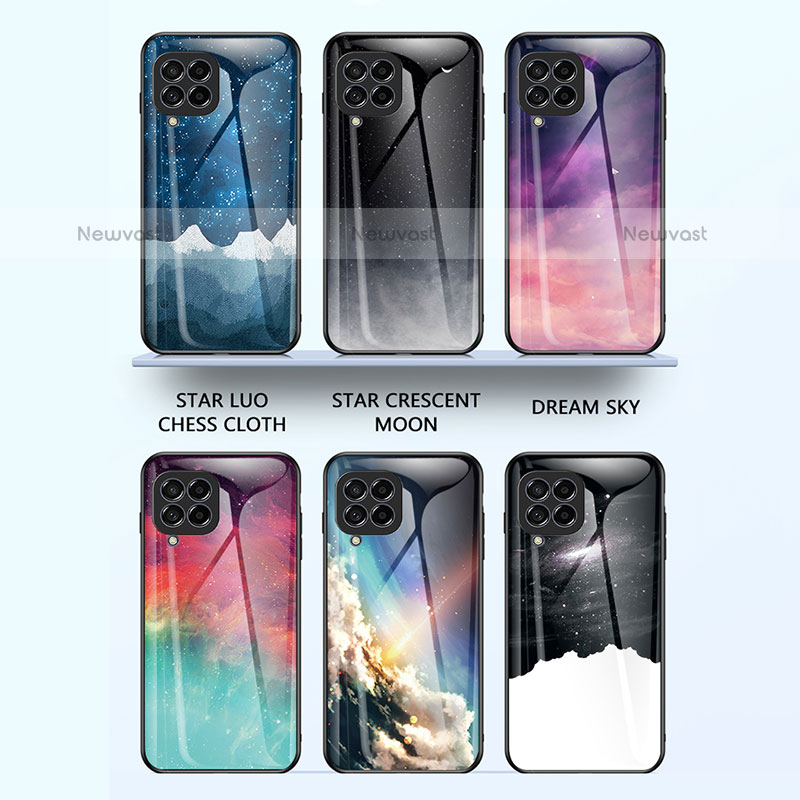 Silicone Frame Fashionable Pattern Mirror Case Cover LS1 for Samsung Galaxy M33 5G