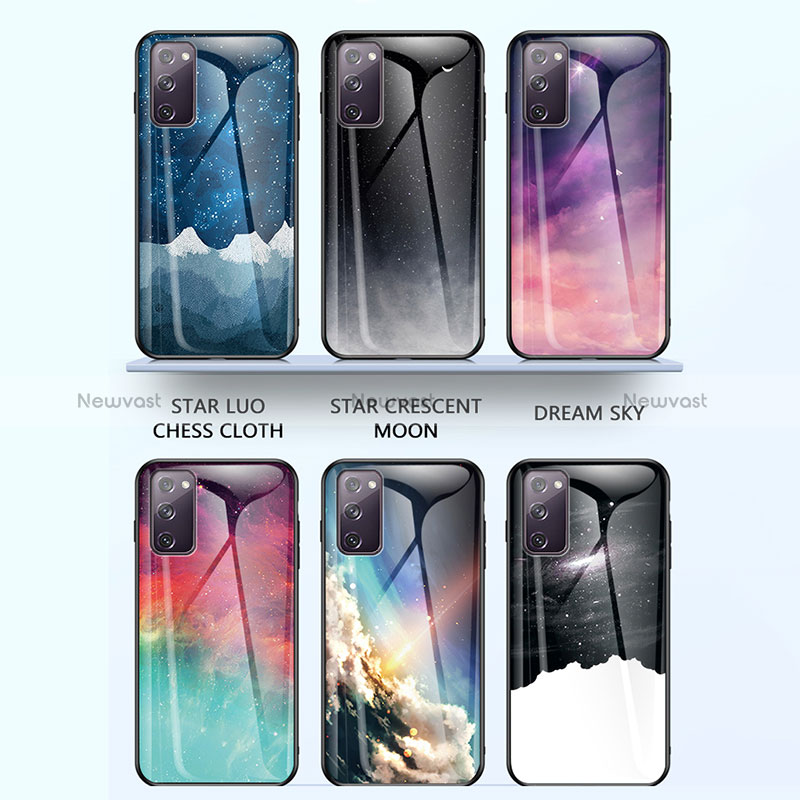 Silicone Frame Fashionable Pattern Mirror Case Cover LS1 for Samsung Galaxy S20 Lite 5G