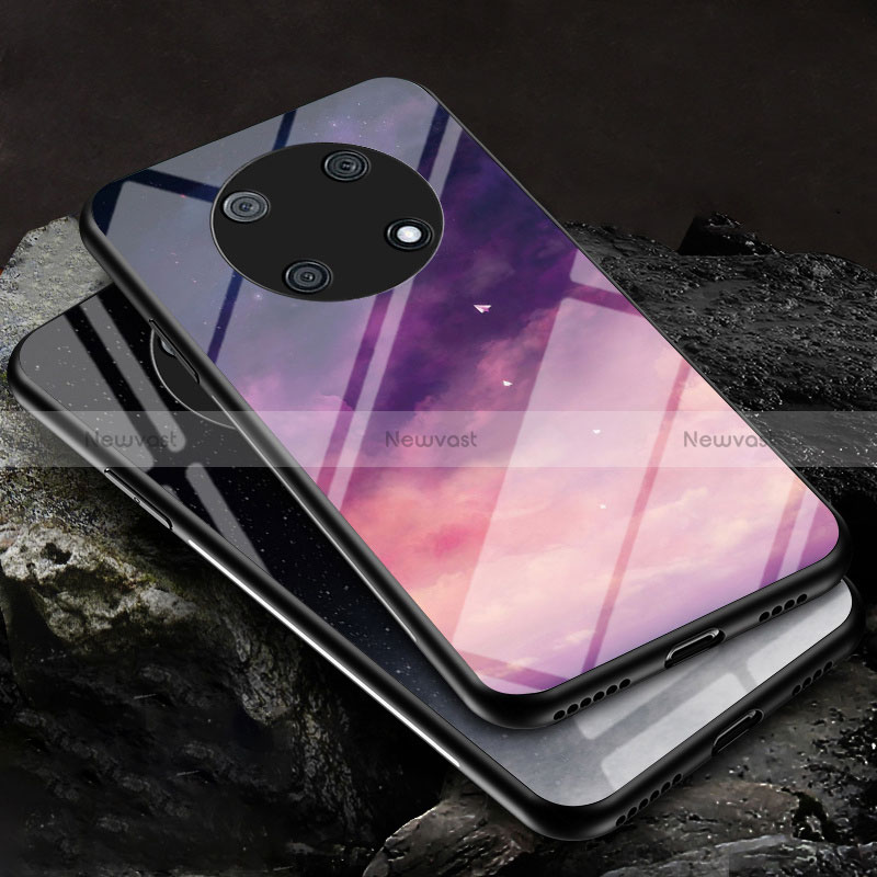 Silicone Frame Fashionable Pattern Mirror Case Cover LS2 for Huawei Nova Y90
