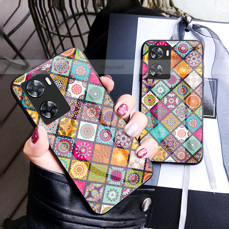 Silicone Frame Fashionable Pattern Mirror Case Cover LS2 for OnePlus Nord N20 SE