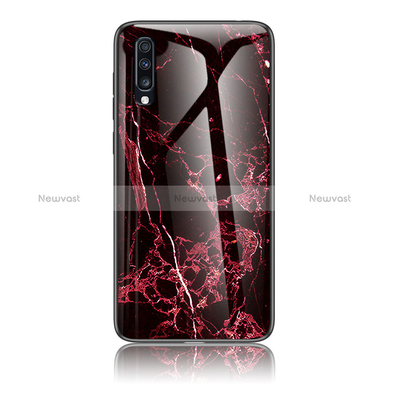 Silicone Frame Fashionable Pattern Mirror Case Cover LS2 for Samsung Galaxy A70