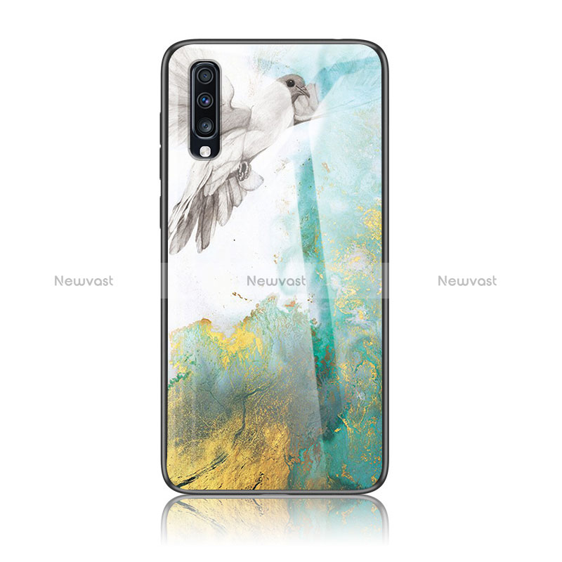 Silicone Frame Fashionable Pattern Mirror Case Cover LS2 for Samsung Galaxy A70S