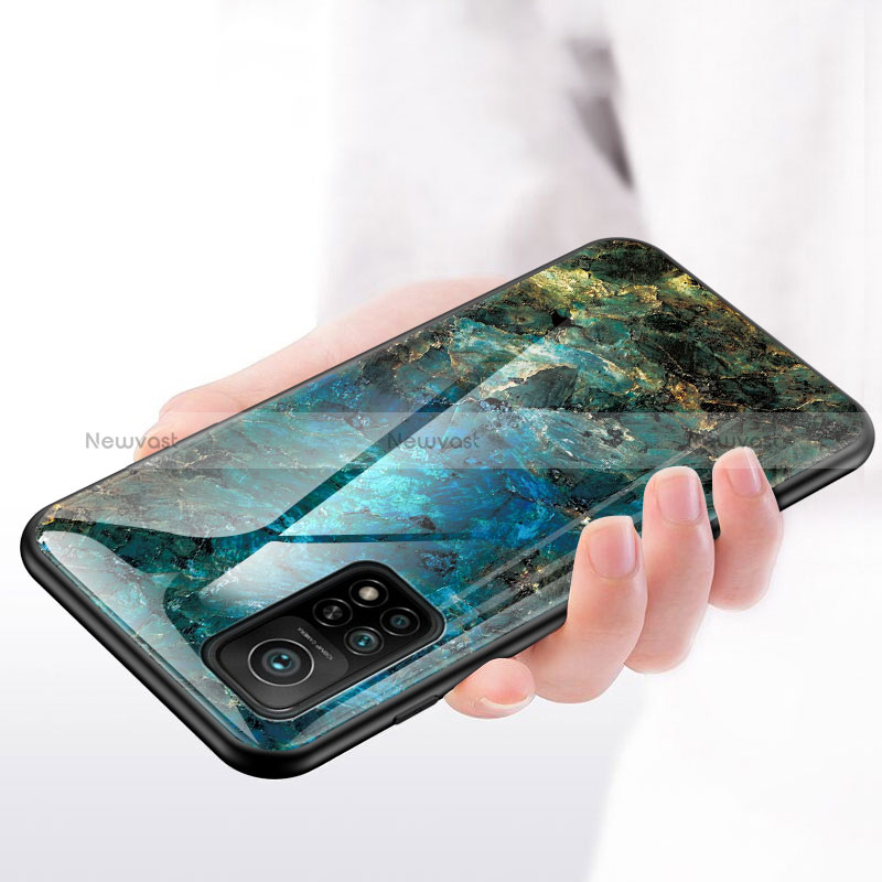 Silicone Frame Fashionable Pattern Mirror Case Cover LS2 for Xiaomi Mi 10T 5G