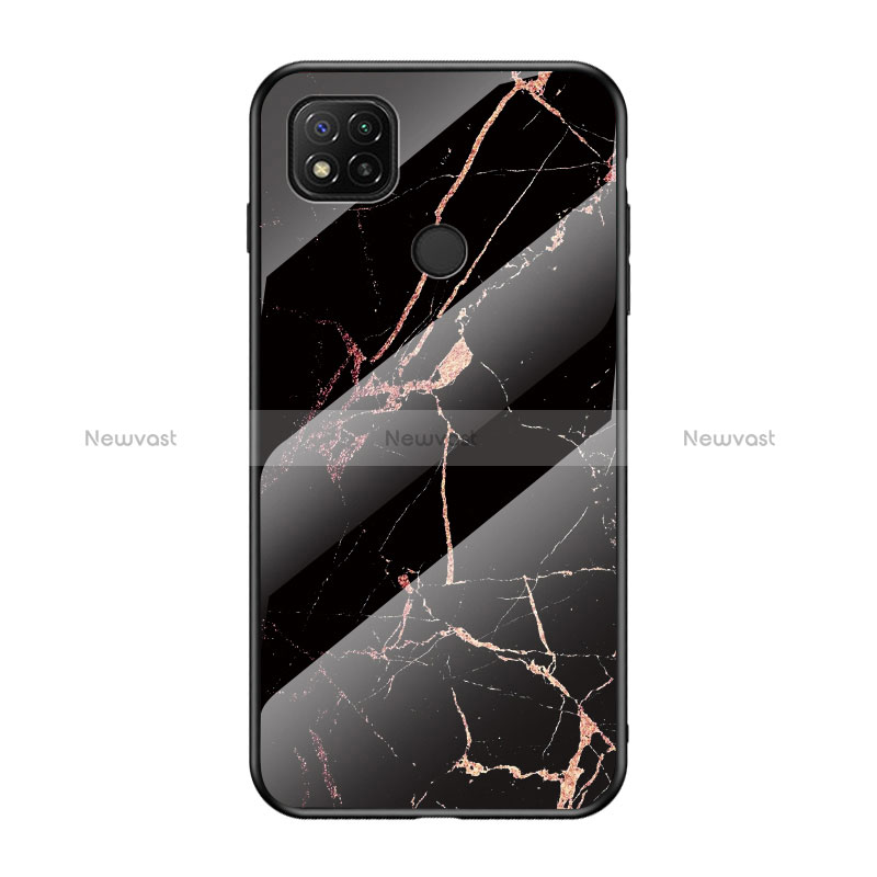 Silicone Frame Fashionable Pattern Mirror Case Cover LS2 for Xiaomi Redmi 9 India