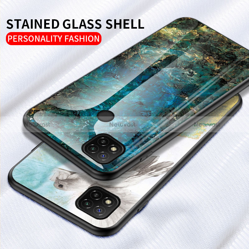 Silicone Frame Fashionable Pattern Mirror Case Cover LS2 for Xiaomi Redmi 9C