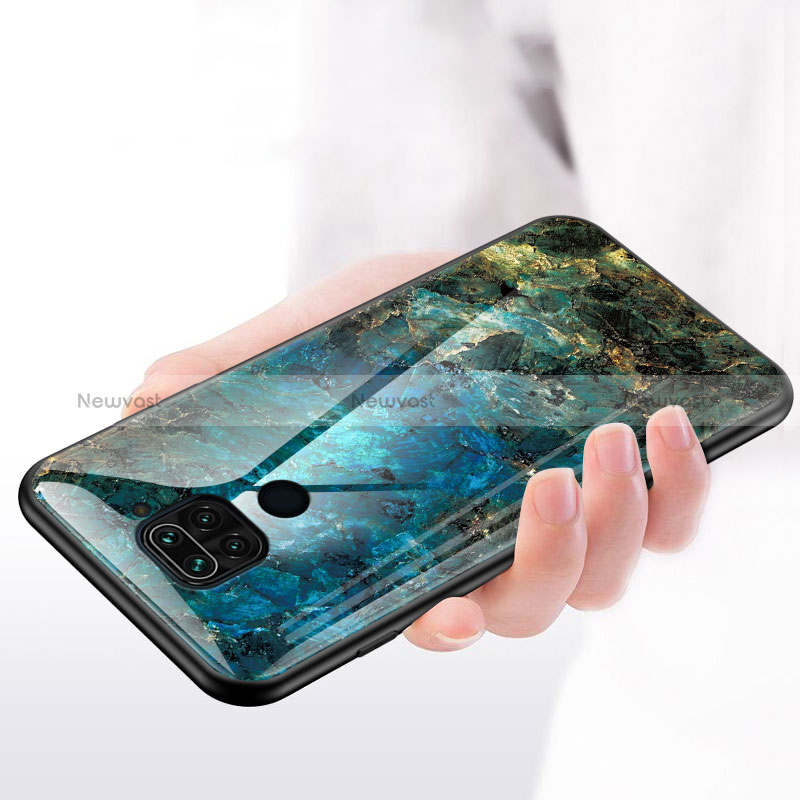 Silicone Frame Fashionable Pattern Mirror Case Cover LS2 for Xiaomi Redmi Note 9