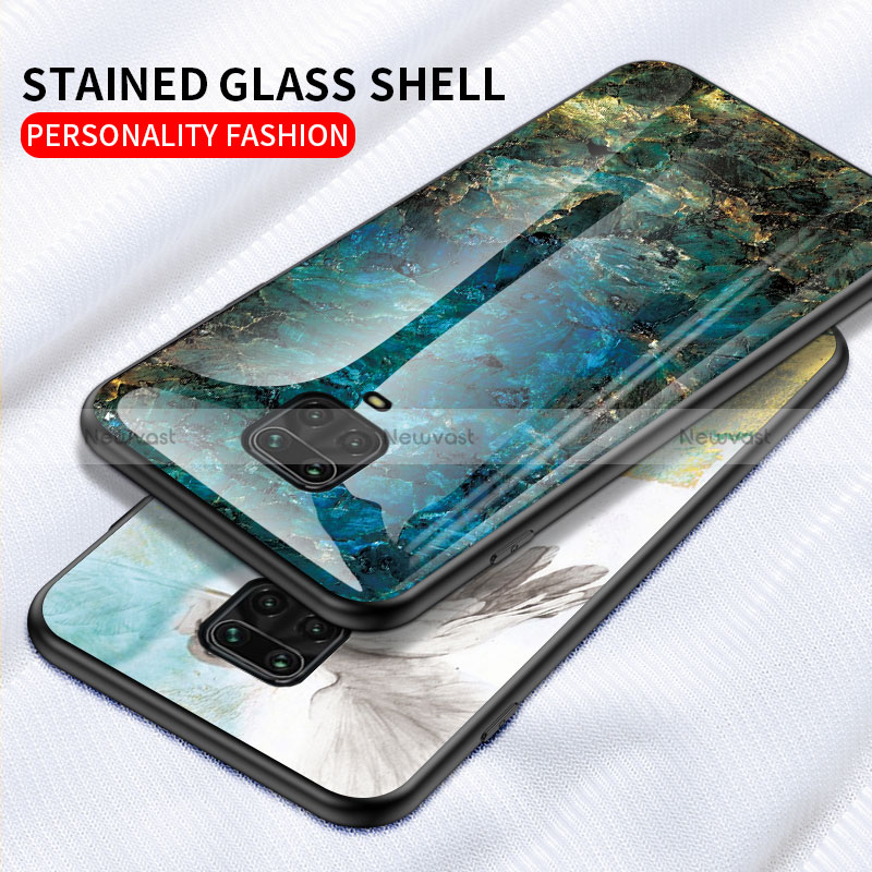 Silicone Frame Fashionable Pattern Mirror Case Cover LS2 for Xiaomi Redmi Note 9 Pro