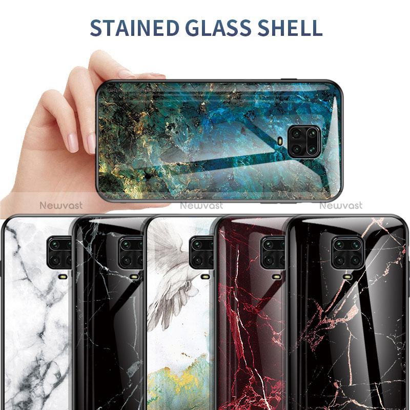 Silicone Frame Fashionable Pattern Mirror Case Cover LS2 for Xiaomi Redmi Note 9 Pro Max