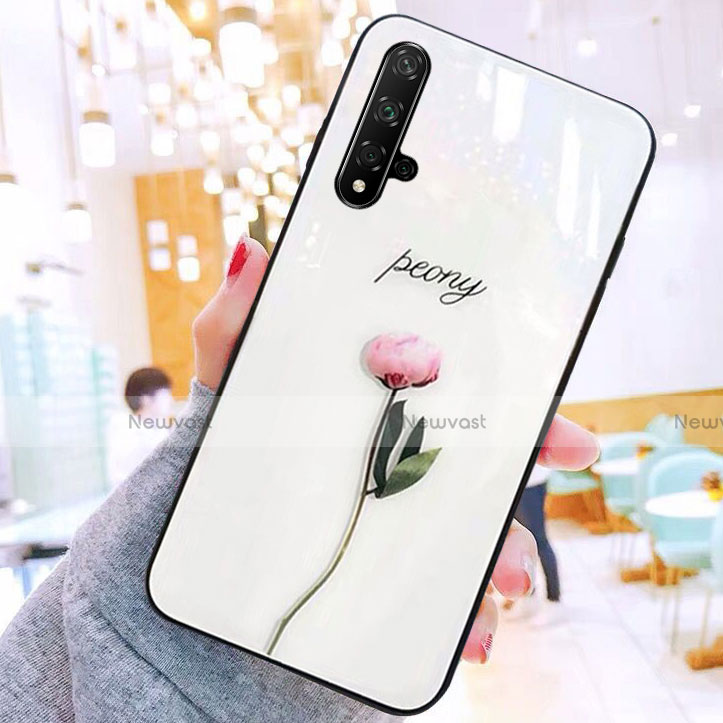 Silicone Frame Fashionable Pattern Mirror Case Cover M01 for Huawei Nova 5T