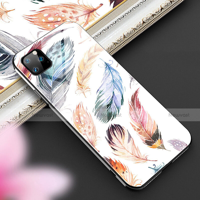 Silicone Frame Fashionable Pattern Mirror Case Cover M02 for Apple iPhone 11 Pro