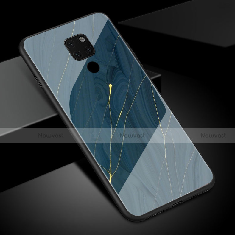 Silicone Frame Fashionable Pattern Mirror Case Cover S01 for Huawei Mate 20
