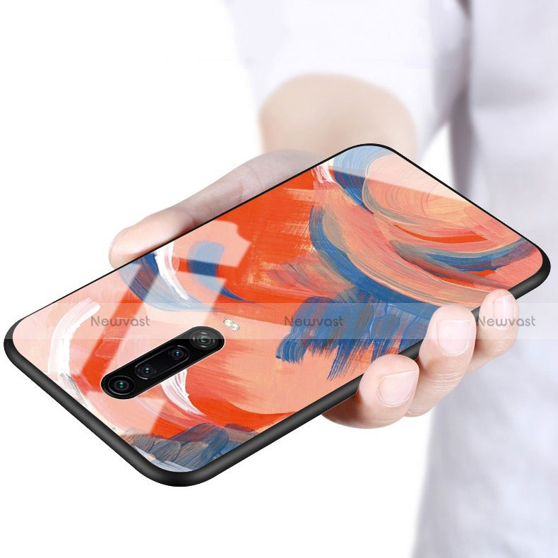 Silicone Frame Fashionable Pattern Mirror Case Cover S01 for Xiaomi Redmi K30 4G