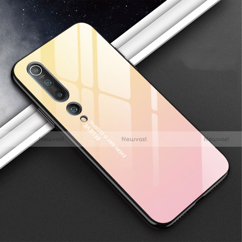 Silicone Frame Fashionable Pattern Mirror Case Cover S02 for Xiaomi Mi 10