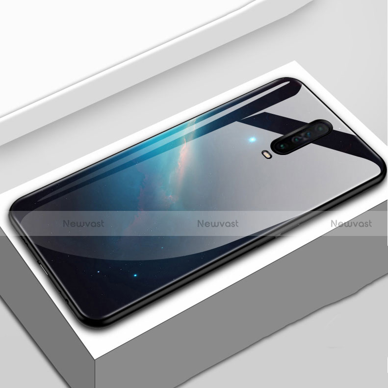 Silicone Frame Fashionable Pattern Mirror Case Cover S02 for Xiaomi Redmi K30 5G Black