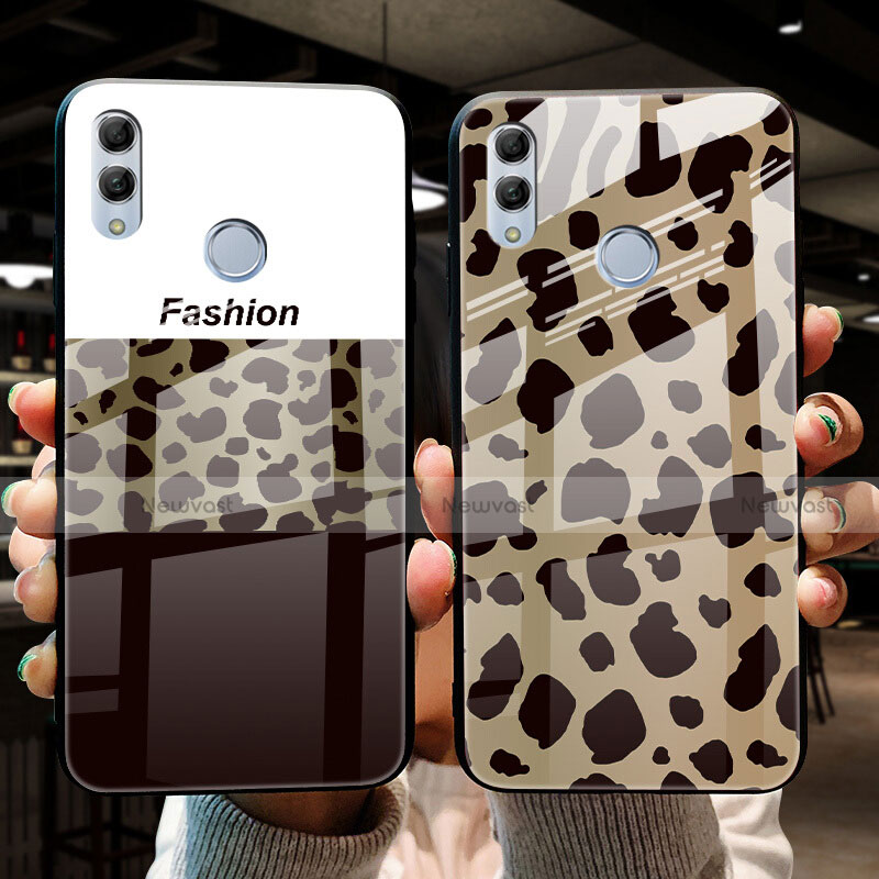 Silicone Frame Fashionable Pattern Mirror Case Cover S03 for Huawei Honor 10 Lite