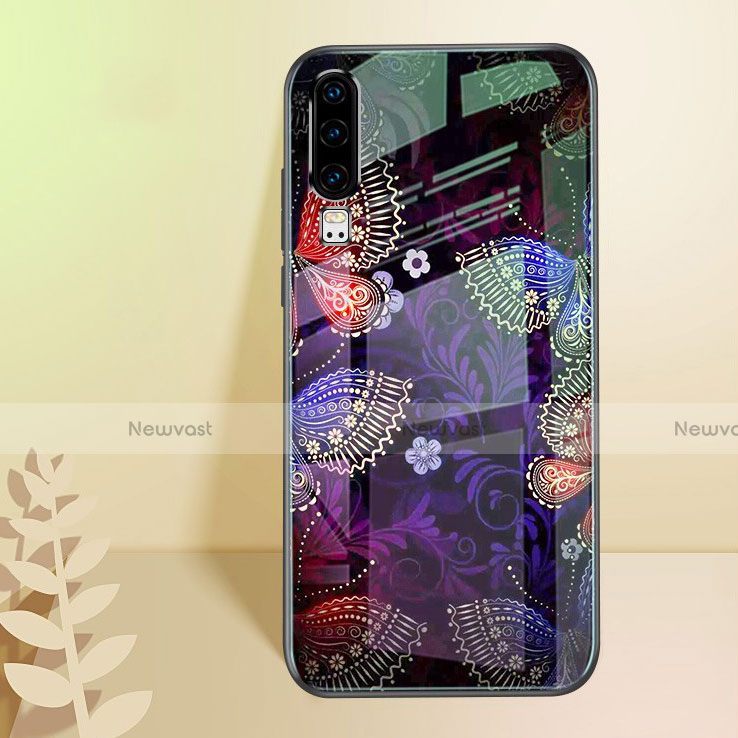 Silicone Frame Fashionable Pattern Mirror Case Cover S03 for Huawei P30