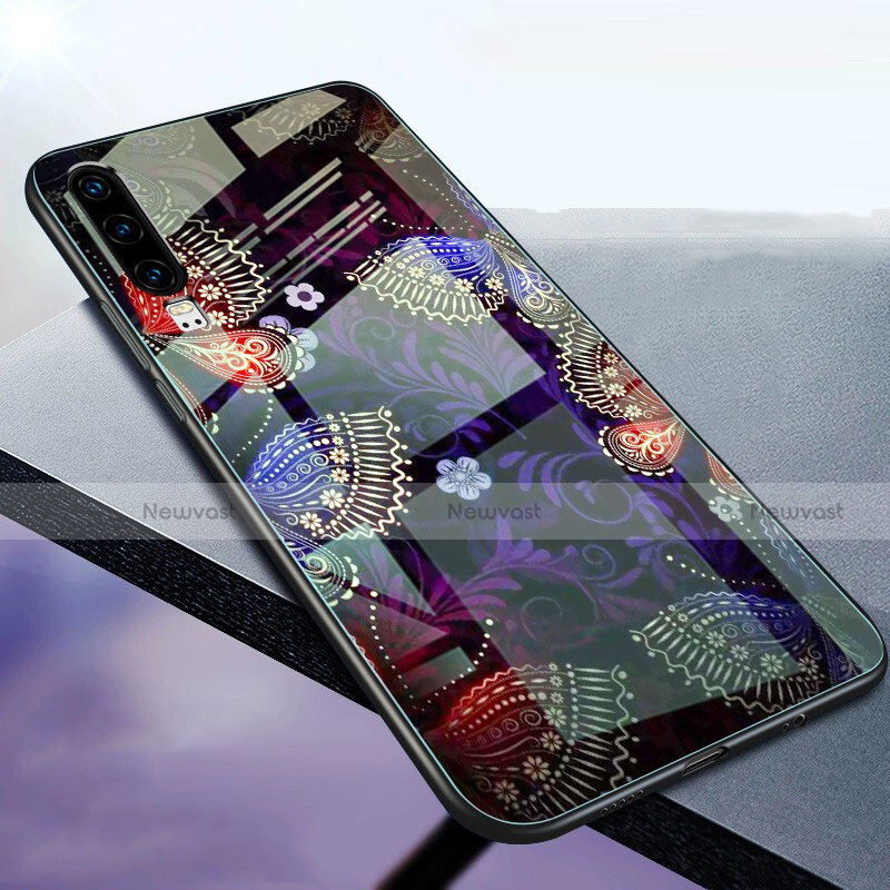 Silicone Frame Fashionable Pattern Mirror Case Cover S03 for Huawei P30