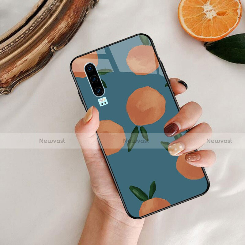 Silicone Frame Fashionable Pattern Mirror Case Cover S04 for Huawei P30