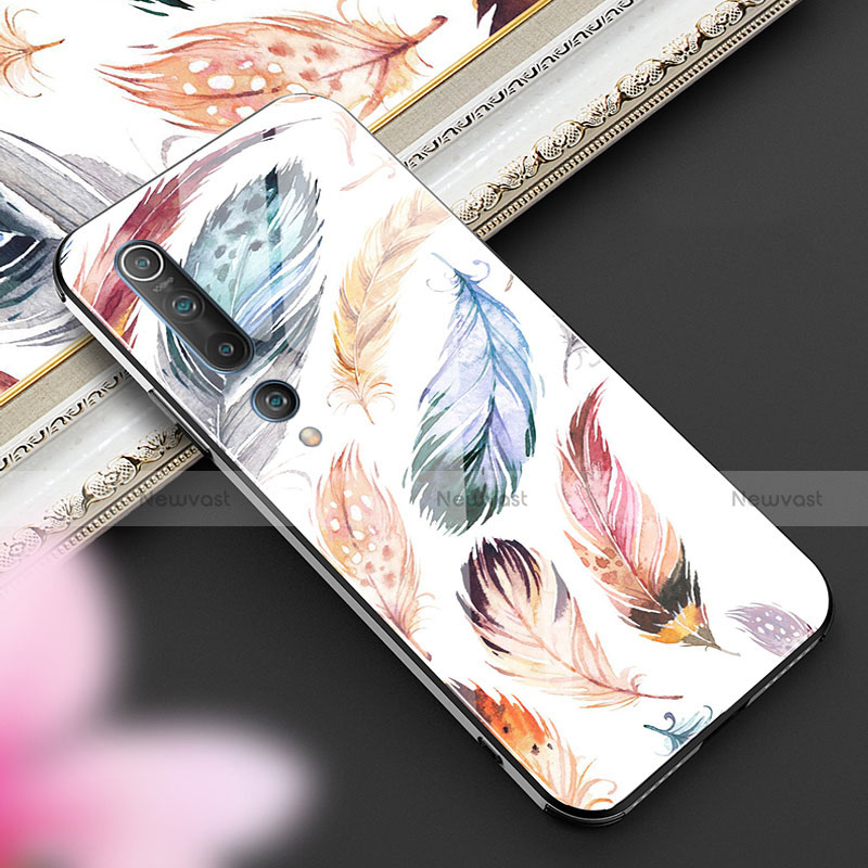 Silicone Frame Fashionable Pattern Mirror Case Cover S04 for Xiaomi Mi 10