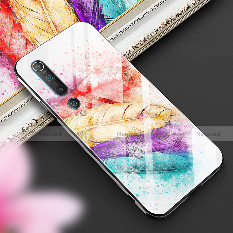 Silicone Frame Fashionable Pattern Mirror Case Cover S04 for Xiaomi Mi 10 Colorful