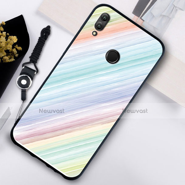 Silicone Frame Fashionable Pattern Mirror Case S02 for Huawei Honor 10 Lite Mixed