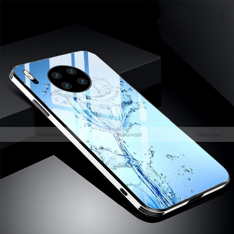 Silicone Frame Flowers Mirror Case Cover C01 for Huawei Mate 30 Pro