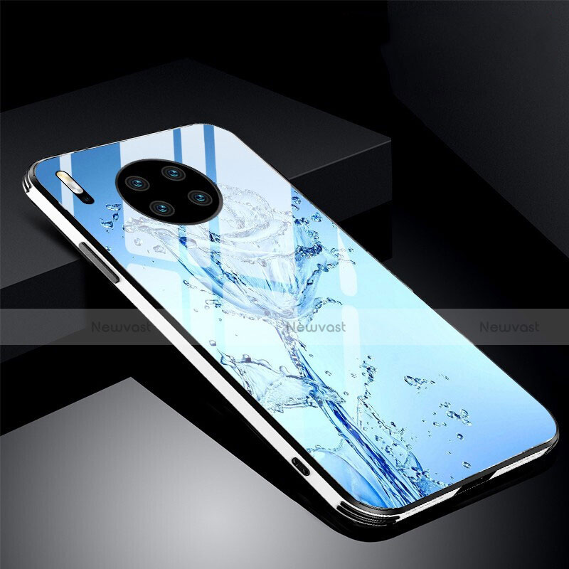 Silicone Frame Flowers Mirror Case Cover C01 for Huawei Mate 30 Pro 5G