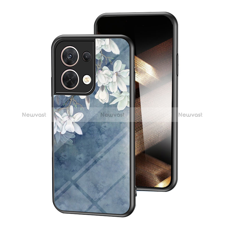 Silicone Frame Flowers Mirror Case Cover for Xiaomi Redmi Note 13 5G