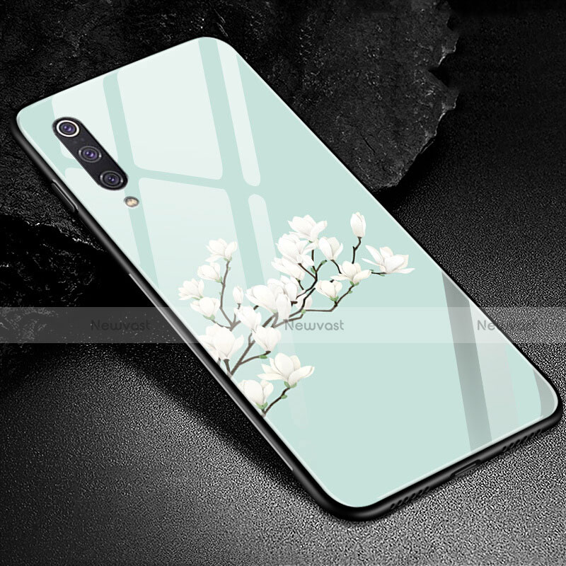 Silicone Frame Flowers Mirror Case Cover K01 for Xiaomi Mi A3