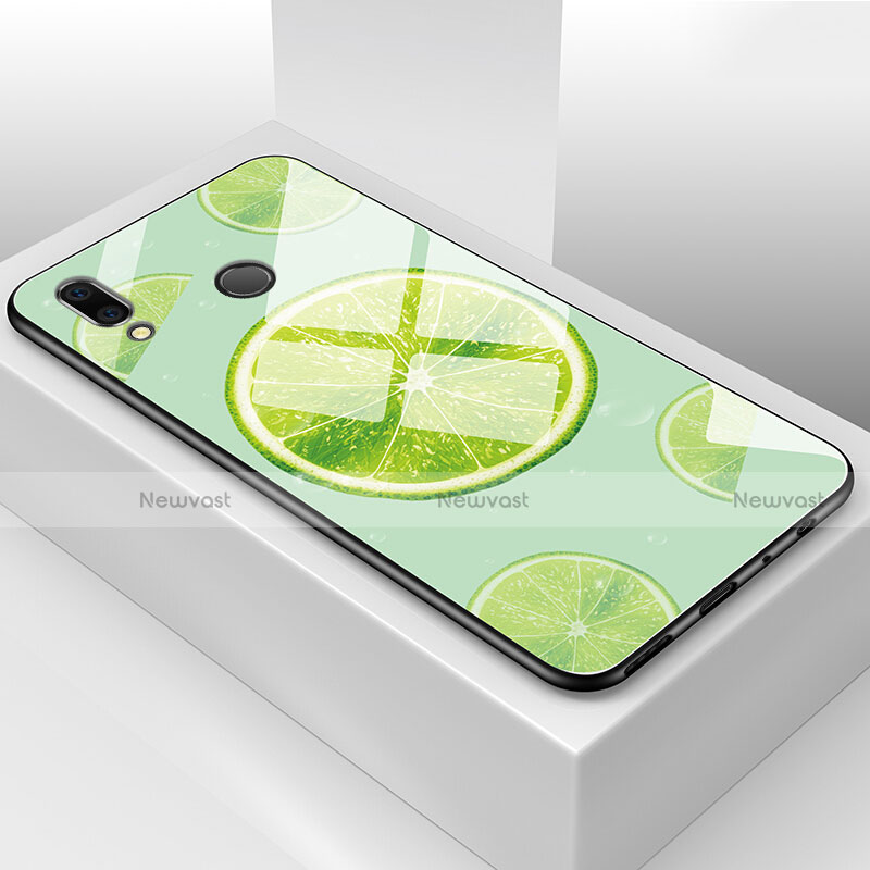 Silicone Frame Fruit Mirror Case Cover for Huawei Honor View 10 Lite Green