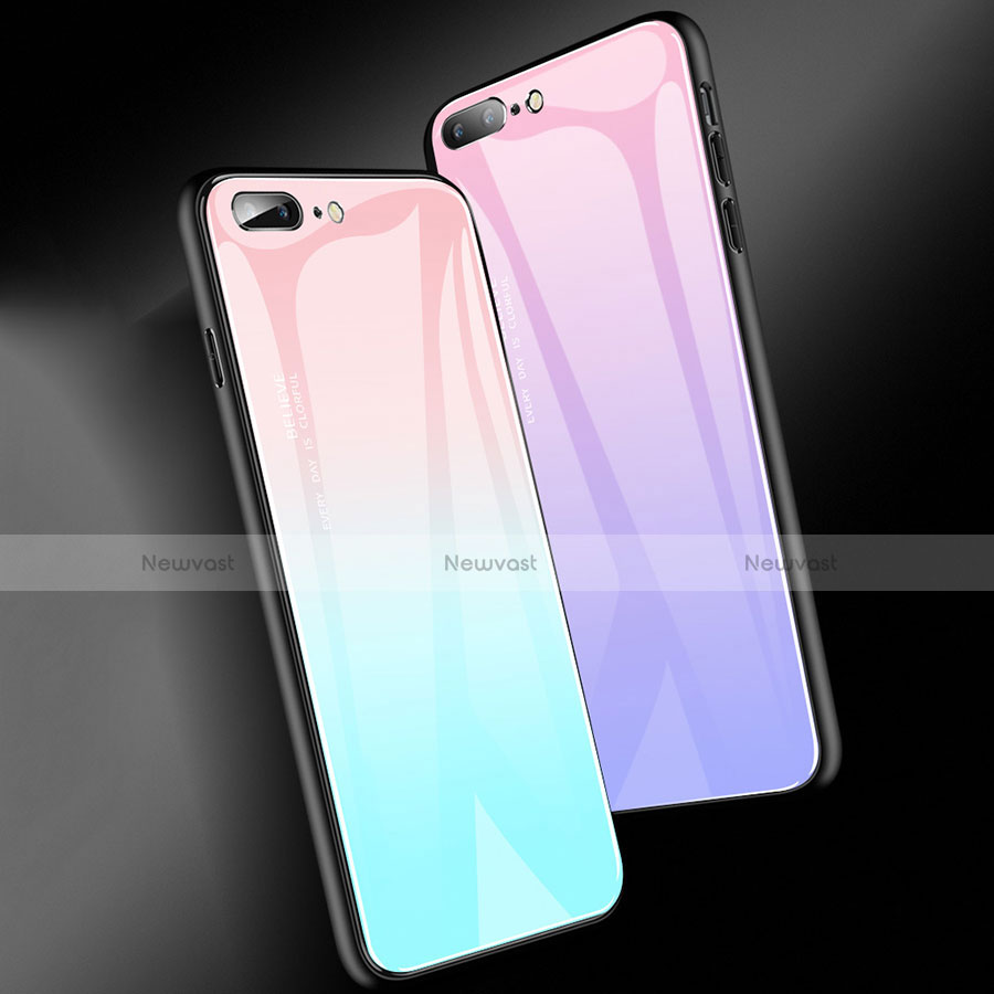 Silicone Frame Mirror Case Cover A01 for Apple iPhone 8 Plus