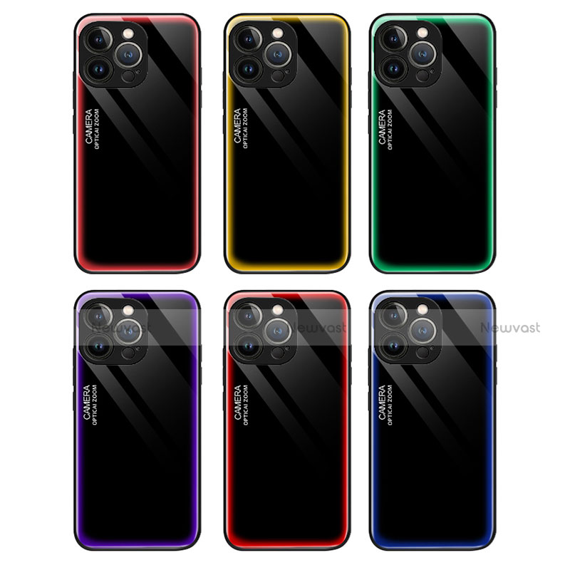 Silicone Frame Mirror Case Cover for Apple iPhone 14 Pro