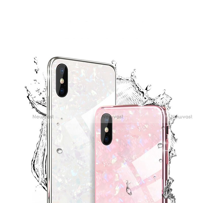 Silicone Frame Mirror Case Cover for Apple iPhone Xs