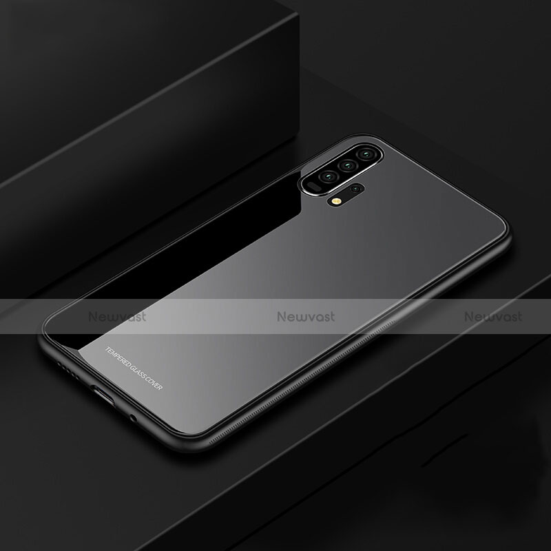 Silicone Frame Mirror Case Cover for Huawei Honor 20 Pro Black