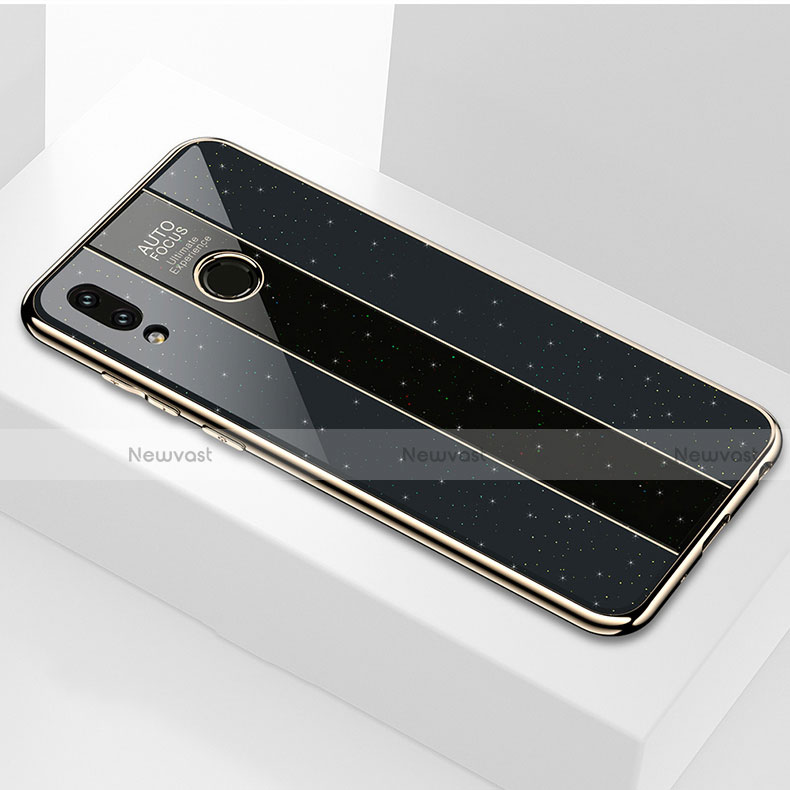 Silicone Frame Mirror Case Cover for Huawei Honor 8X Black